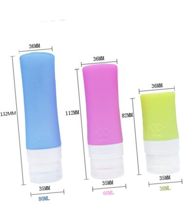 FRCOLOR Travel Shampoo Containers Silicone pot jars Shampoo Tubes container empty silicone containers Sample Jars containers cosmetic jars Disposable wash bottle travel - Buy Online on GoSupps.com