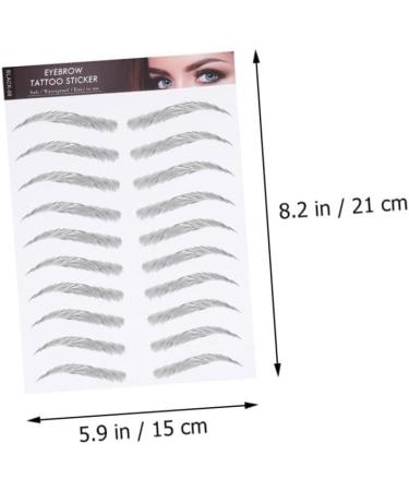 POPETPOP Iaff Sticker 3 Sheets Waterproof Eyebrow Stickers Mens Stickers False Eyebrows Cosmetics Transfer Stickers Hair - Buy Online on GoSupps.com