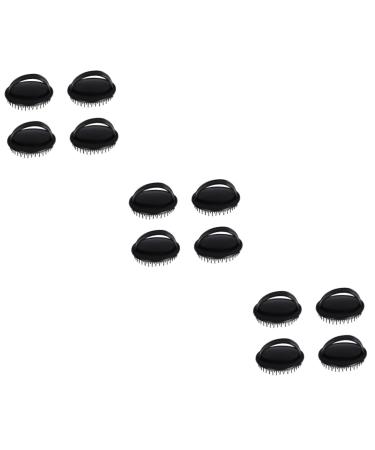 Gleavi 12 StK massage shampoo brush brush for curly hair hair washer shampoo brush for the scalp scalp neat scalp massage bathroom massage brush shower head massage device