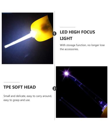 NUOBESTY Kids Ear Cleaning Tools with LED Lighting - Safe Ear Wax Pick and Scraper for Babies - Ear Spoon Remover and Curette for Ear Hygiene - Buy Online on GoSupps.com