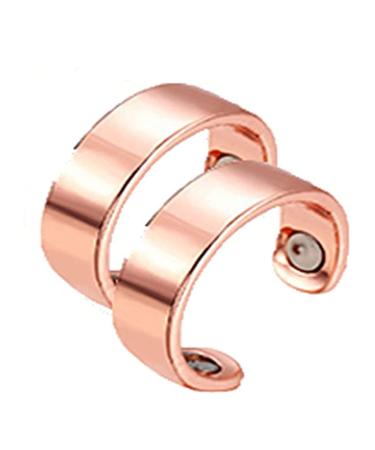 Blood sugar controller magnett therapy ring copper magnet rings opening adjustable magnetic therapy copper energy adjustable ring therapeutic magnetic rings with strong magnets (rose gold)