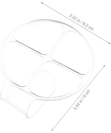 Palette de Maquillage Acrylique Portable Transparente Compartiments Plateau L ger et R sistant pour M lange Professionnel des Couleurs Outil Cosm tique Maniable pour Voyage et - Buy Online on GoSupps.com
