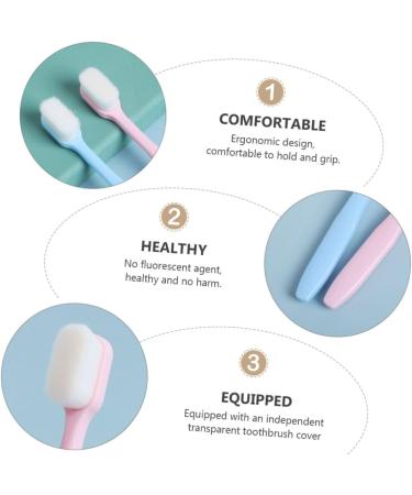 Beaupretty 2pcs Practical Toothbrush Set - Effective Toothbrush Cleaning for Personal Care | International Shipping Available - Buy Online on GoSupps.com