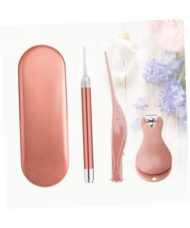MAGICLULU 1 Set Kids Ear Pick Ear Cleaner for Kids Earbud Cleaner Metal Nail Manicure Pedicure Tool Kit Infant Nose Tweezer Kids Nail Trimmer Nail Clippers Toddler Pearlescent Plate - Buy Online on GoSupps.com