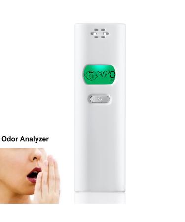 Portable Bad Breath Detector - Professional Odor Breath Tester & Oral Breathalyzer Easy-to-Use Smell Checker for Personal Oral Care White - Buy Online on GoSupps.com