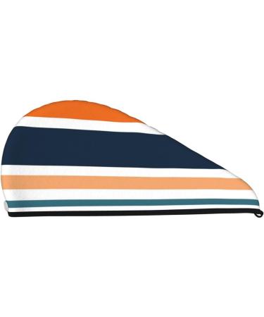 Colorful Pastel Stripes Microfiber Hair Towel - Soft & Super Absorbent Quick Dry Wrap for Long Curly Thick Hair | Ideal for Women - Buy Online on GoSupps.com