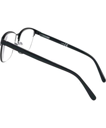 Vintage Mini Reading Glasses - Metal Frame Plastic Lenses - Black 1.0 Diopter - Unisex Reading Aid - Buy Online on GoSupps.com