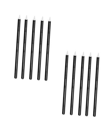 FOMIYES White Eyeliner Pencil 300 PCS Disposable Eyeliner liquid makeup Fine Eyeliner Brush Disposable Makeup Eyeliner gel 1 count (Pack of 1) Blackx3pcs