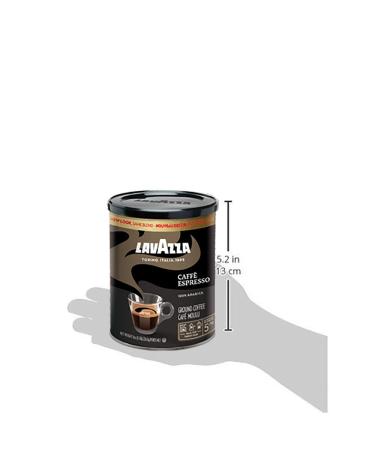 Authentic Lavazza Espresso Italiano Ground Coffee - 100% Arabica, Medium Roast, 8 oz Cans (Pack of 4) - Non-GMO, Rich-bodied Italian Blend - Buy Online on GoSupps.com