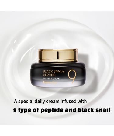 FARMSTAY Black Snail & Peptide 9 Perfect Cream | Anti-Aging Wrinkle & Fine Line Reducer | Brightening Skincare | 1.85 oz - Shop Internationally - Buy Online on GoSupps.com