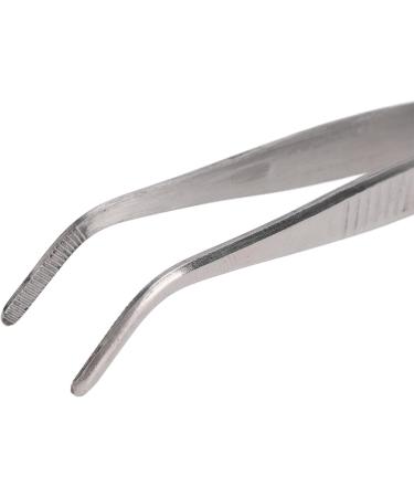 Tweezers Tweezers with Tip 12.5cm Portable Erosion Resistant Easy to Clean Serrated Edge for Bag for Watch Repair (Curved Round Tip) - Buy Online on GoSupps.com