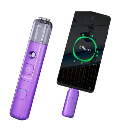 Beaushe Portable Humidifier Device Atomization Nano Facial Mister Steamer Eyelash Extensions Spray (Purple)