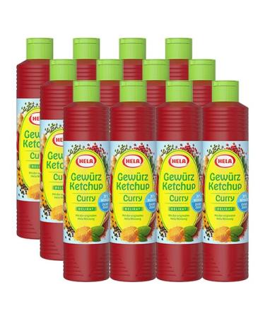 Hela - Curry Spice Ketchup Delikat light (30% Less Sugar) - 12x 800ml