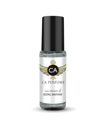 CA Perfume Impression of Royal Mayfair For Women & Men Replica Fragrance Body Oil Dupes Alcohol-Free Aromatherapy Sample Travel Size Concentrated Long Lasting Attar Roll-On 0.14 Fl Oz/4ml-X1