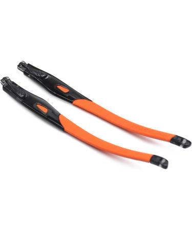 SOODASE 2 Pairs Rubber Replacement Legs for Oakley Crosslink Sweep/Switch Glasses - Clear Black Frame Blue/Orange - Buy Online on GoSupps.com