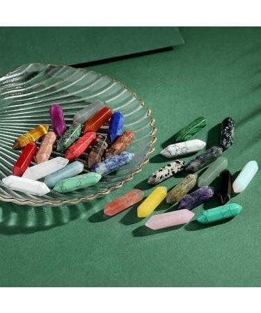 Xiannvxi 30pc Natural Healing Crystals & Gemstones Set - Chakra Magic Wand Reiki Points & Spiritual Gift - Buy Online on GoSupps.com