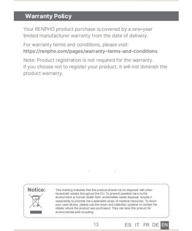 Renpho Extend Massage Gun - Powerful Handheld Deep Tissue Percussion Massager for Athletes - Type C Black - Buy Online on GoSupps.com