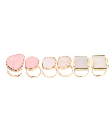 Vaguelly Palette de Nail Art en R sine Anneau Lot de 6 Mini Palettes pour Manucure Professionnelle et Diy Pratique pour M langer Vernis Ongles et Pigments