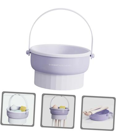 makeup cleaning mat make up silicone makeup brush makeup sponge cleaners make up sponge cleaner hair brush cleaner make brush cleaners tpr powder puff scrubber purple - Buy Online on GoSupps.com