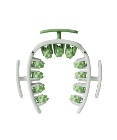 Foam massager maxant 360 3D muscle roll massage roller massage roller leg massage device oven tube device for relieving sore muscles rigidity (white / green)
