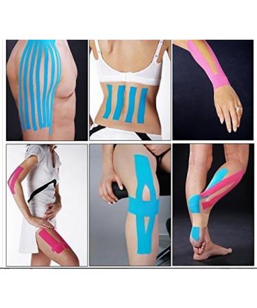 Athletic Elastic Kinesiology Tape 2-inch x 16.4 ft Roll Cotton Elastic Adhesive Muscle Sports Tape Bandage Physio Strain Injury Support BLACK - Buy Online on GoSupps.com