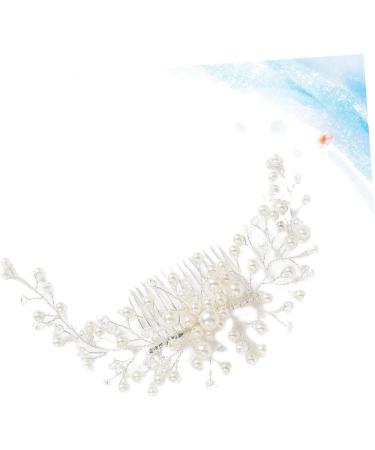 FRCOLOR Bridal Pearl Hair Comb Flower Decorations Teasing Combs for Women Inserted Hair Comb Wedding Hair Clip Jeweled Headband Wedding Hair Accessories for Women Miss Decorate Delicate - Buy Online on GoSupps.com