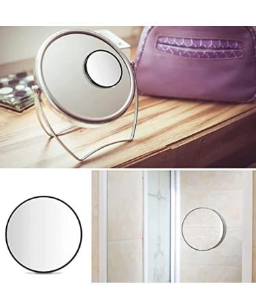 Calidaka 20x Magnifying Makeup Mirror with Suction Cup and Tweezer - Small Round Vanity Mirror for Bedroom and Bathroom - Travel-Friendly Desk Mirror (4.5x0.7inch) - Buy Online on GoSupps.com