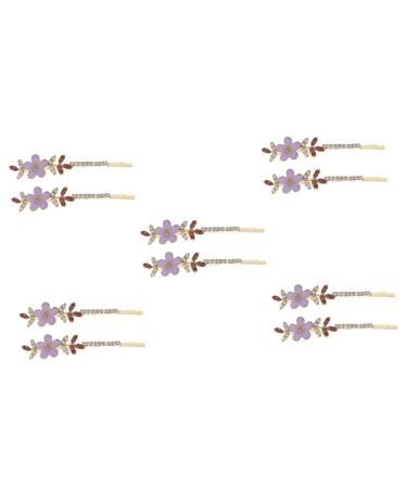 MAGICLULU 5 Pairs Rhinestone Flower Hair Clip Hair Barrettes Hair Pin Wedding Hair Clip Pearl Hair Clip Girls Hair Accessories Rhinestone Hair Accessories Rhinestone Hair Clips Bobby Pin