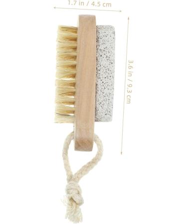 FOMIYES 2 Pi ces Brosse Double Face Avec Pierre Ongles Pour Bain Quotidien Portable - Buy Online on GoSupps.com
