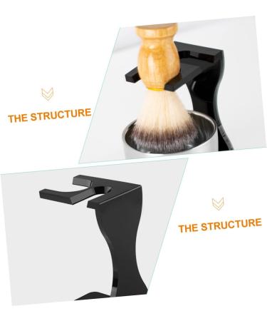 Fomiyes Shaving Set - 2 Sets of Jack Shaving Stands for Men | Dual Shaving Brush Holder & Beard Brush Storage | Acrylic Razor Stand for Grooming - Buy Online on GoSupps.com