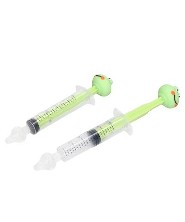 Nasal Irrigation Device 10ml Portable Controllable Pressure Syringe Nasal Irrigator for Travel Use(Green Frog)