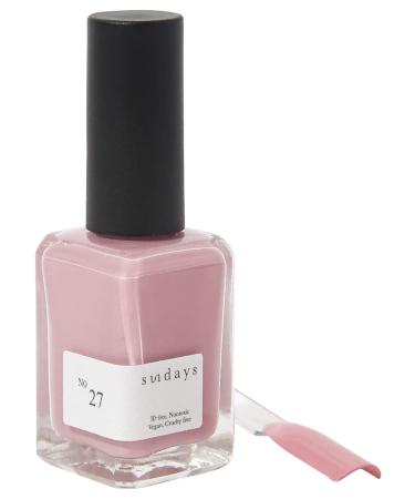Sundays 10-Free Nontoxic Nail Polish No.27 (Powder Rose)