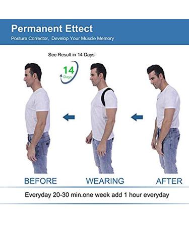 Posture Corrector for Men and Women-Neck Back Shoulder Pain Relief-Comfortable Upper Back Brace-1