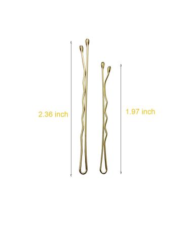 300 CT Hair Bobby Pins Set | Storage Box | 2.4 & 2 Sizes for Girls, Women | Blonde | Hair Accessories - Buy Online on GoSupps.com
