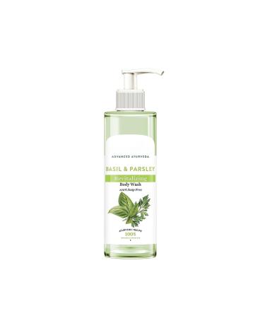 AM Basil & Parsley Revitalizing Body Wash | Soften Skin | Provides Natural Beauty | Deeply Cleanses | 100% Botanical Extracts | Suitable for All Skin Types | 200ml | 6.76 Fl Oz