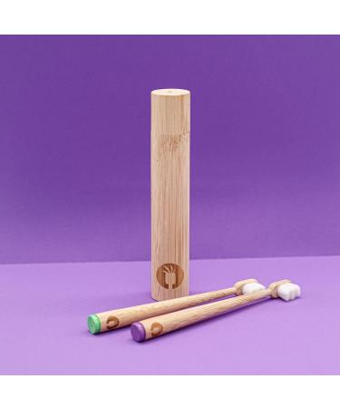 Toni Fresh Bambini Bamboo Toothbrush (Green) - Eco-Friendly Kids' Toothbrush for Healthy Smiles | International Shipping Available - Buy Online on GoSupps.com