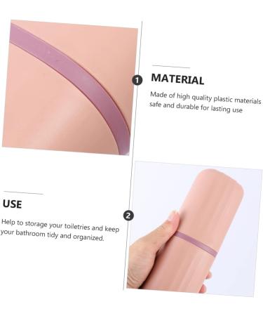 TOVINANNA 2pcs Travel Wash Cup Set | Bathroom Accessories | Toothbrush Case & Container | Perfect for On-the-Go Hygiene - Buy Online on GoSupps.com