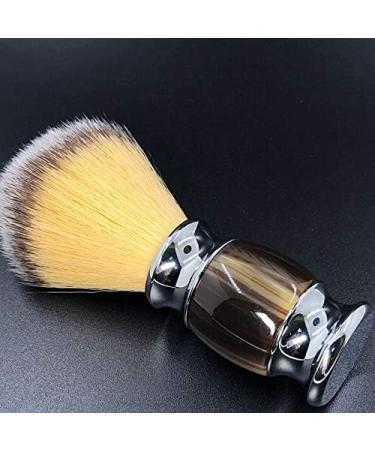 Lckiioy Synthetic Shaving Brush - Durable Travel Brush with Resin Handle for Men | Perfect Lathering with Shaving Soap & Cream - Buy Online on GoSupps.com