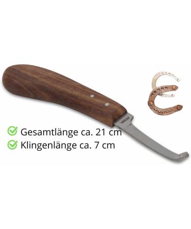AMKA PRO Narrow Hoof Knife - Right Cutting Carbon Steel with Ergonomic Handle | Ideal for International Shipping - Buy Online on GoSupps.com