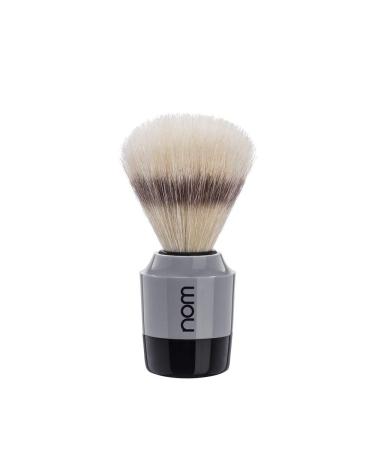 nom - Shaving brush - MARTEN series - Pure bristle - Plastic black/grey