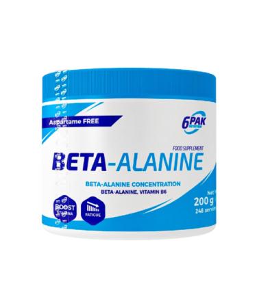 6PAK Nutrition - Beta Alanine - Pre -Workout Conditioner - Increasing endurance and performance - Amino acids - 200g powder - Tasteless