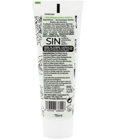 Extra Fresh Organic Toothpaste Echinacea & Mint 75 ml - Buy Online on GoSupps.com