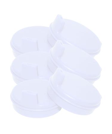 Rehabilitation Advantage White Spouted Lids, Set of 6 Spouted for Clear Cup (6)