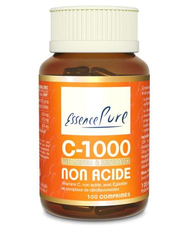 Vitamine C 1000mg Essence Pure | 100 Comprim s avec Cynorrhodon et Bioflavono des d'Agrumes | Cure de 3 Mois | Haute Absorption Doux pour l'Estomac | V gane Sans OGM | Api-Nature