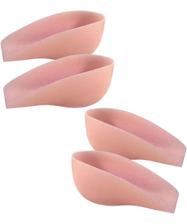 NOLITOY Height Increase Insoles - 3 Pairs Shoe Inserts for Heels Pink Translucent Cushions Comfortable Plantar Heel Cups for Men - Buy Online on GoSupps.com