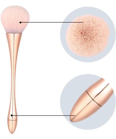 hugttt 2 Pcs Large Mineral Powder Brush Bronzer Kabuki Makeup Brush Soft Fluffy Foundation Brush Professional Powder Brush and Blush Brush for Daily Makeup Rose Gold - Buy Online on GoSupps.com