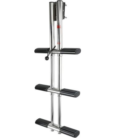 DasMarine Heavy Duty 3 Step Boat Marine Ladder | 316 Stainless Steel | Telescoping Tube | Transom Mounting Extension | Sport/Diver Access - Buy Online on GoSupps.com
