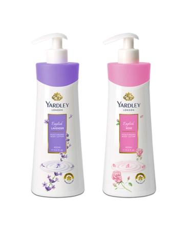 Yardley London - English Rose + English Lavender Hand & Body Lotion for Women (350ml+350ml)