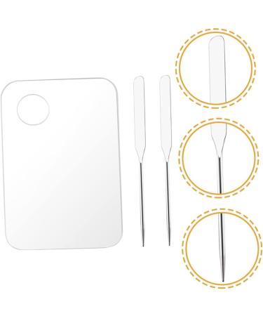 Mipcase 2 Sets Color Palette - Eyeshadow & Foundation Mixing Tool Tray with Spatula | International Shipping Available - Buy Online on GoSupps.com