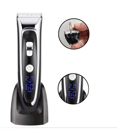 LCD Digital Hair Trimmer with Adjustable Ceramic Blade - Men s Haircut Nose & Ear Hair Remover Precision Eyebrow Clipper | International Shipping - Buy Online on GoSupps.com